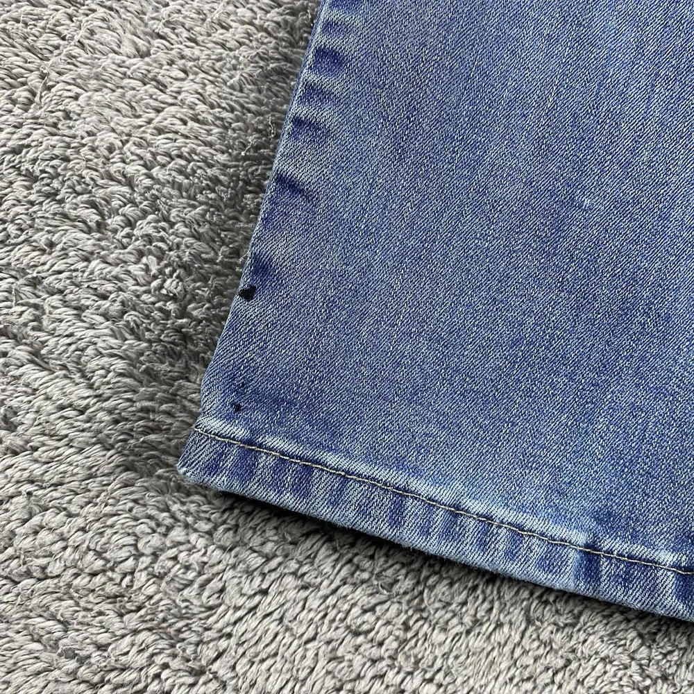 Levis 712 Slim Jeans Womens 32 Blue Medium‎ Wash Mid Rise Distressed